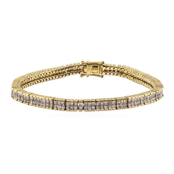 5.95 ctw Diamond Bracelet - 14KT Yellow Gold