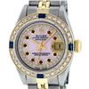 Image 1 : Rolex Ladies 2 Tone Pink MOP Ruby & Sapphire Datejust Oyster Perpetual Wriswatch