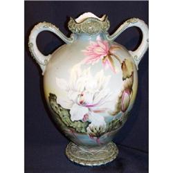 Nippon Moriage Water Lily Vase #2126869