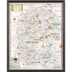 Antique Map Wiltshire England Blome 1673 #2126888