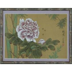 Chinese woodblock flowers Print #2126890