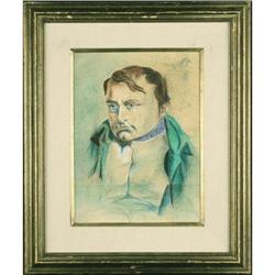 Portrait Napoleon Bonaparte pastel painting #2126896