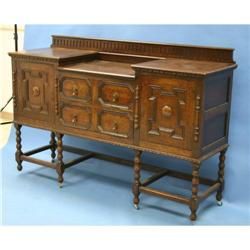 Antique Furniture English Carved Oak Sideboard #2126953