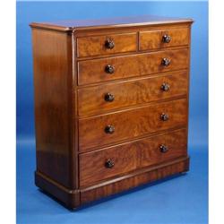 Antique Victorian Furniture Mahogany Chest of #2126960