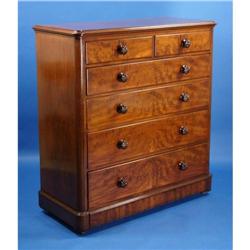 Antique Victorian Furniture Mahogany Chest of #2126960