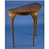 Image 1 : Antique Style Walnut Demi-Lune Hall Table #2126962