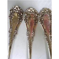 Set of 3 SERVING SPOONS Monogram "B" #2127006