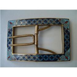 ANTIQUE CLOISONNE ENAMEL BUCKLE #2127221