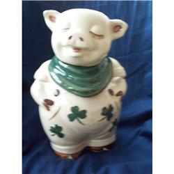 SHAWNEE COOKIE JAR SMILEY FACE PIG #2127238