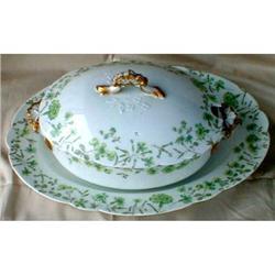 LIMOGES Soup TUREEN & Plate -Antique- REDON #2127412