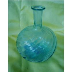 18thc.AMERICAN AQUA BLOWN GLASS DECANTER #2127433