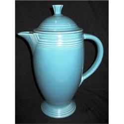 Vintage Fiesta Footed Turquoise Coffee Pot #2127475