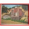 Image 1 : Framed Elva Brown Old Gold Mine Oil Painting #2127540
