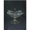 Image 1 : EAPG RARE CLEAR THOUSAND EYE CAKE BASKET ON #2127600