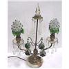 Image 1 : Glass table lamp with dangle fruit & prisms #2127605