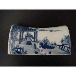 Chinese blue/white porcelain pillow #2127664