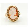 Image 1 : 14k Gold Hand Carved  Shell  Cameo Ring 7.5 #2127767