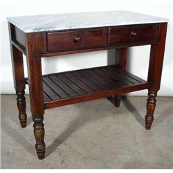 LOVELY MARBLE TOP 2 DR KITCHEN FURNITURE ISLAND#2127826