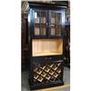 Image 1 : ANTIQUE BLACK PAINT WINE LIQUOR CABINET #2127831