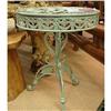 Image 1 : PAINT WROUGHT IRON SHABBY ANTIQUE STYLE TABLE #2127841