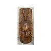 Image 1 : Elephant Carved African Face Mask Inlay Wooden #2127882