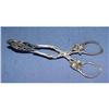 19c Continental 800 Silver Rose Egg Tongs #2127884