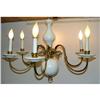 French Brass 6 Arm Light Chandelier Fixture #2127885