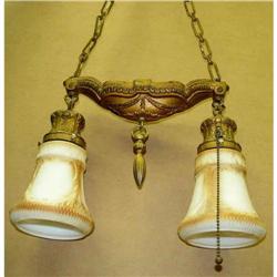 Victorian era Fixtures Molded Glass Shades #2127907