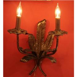 Pair of Gilded Spanish Sconces #2137648