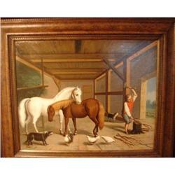 STABLE INTERIOR BY ALFRED FRANK de PRADES #2137651