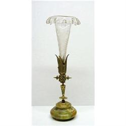 Vict. Glass/Marble/Brass EPERGNE  #2137668