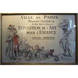 VINTAGE Poster-Exposition de l'Art de l'Enfance#2137691