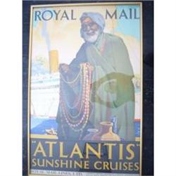 Vintage Travel Poster - ATLANTIS/ROYAL MAIL #2137692