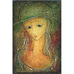  Romantic Girl  Rare fine oil by O. Chkhaidze #2137703