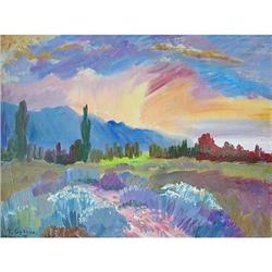  Issyk Kuyl. The West  oil in impressionism #2137753