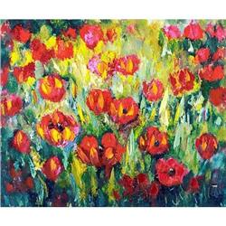 "Delight!" Impressionism oil by Russian artist #2137770