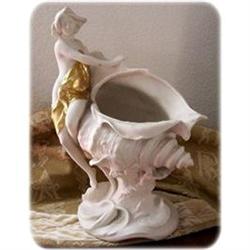 Royal Dux Art Nouveau Nymph & Conch Centerpiece#2137783