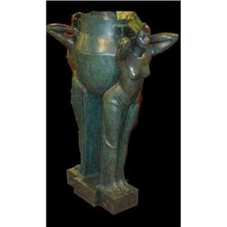 Art Deco Egyptian Maiden Planter #2137786