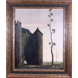 Alvaro Guillot Oil Painting 1963, French Castle#2137799