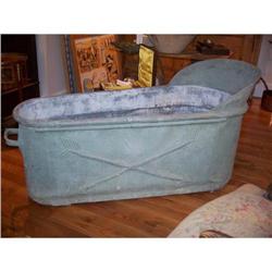 French First Empire Zinc Bath Tub #2137805