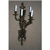 Lg Cherub Wall Sconce  Bronze Original   #2137826