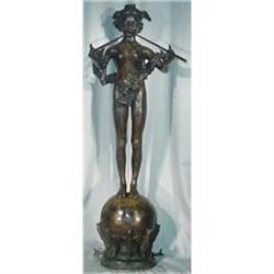 American Patinated Bronze Figure, Pan of #2137829