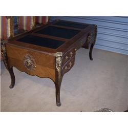 French Louis XV 5 Drawer Desk with Ormolu #2137842