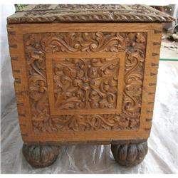 Ancient Exquisite 3-Sides Heavily Carved, #2137868