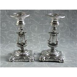 Antique Silver  Candlesticks Möllenborg 1837 #2137907