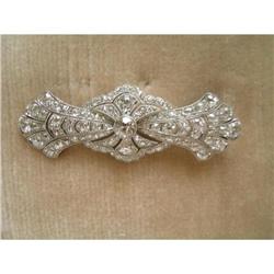 English Edwardian Diamond/platinum Brooch #2137964