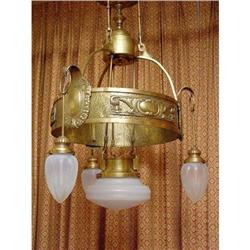 Vienna Secessionist Bronze Light Fixture #2137975