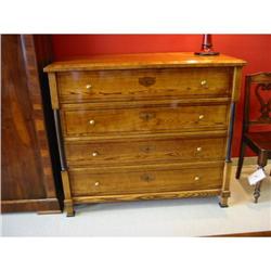 Biedermeier  solid ash  City Chest w/intarsia #2137980