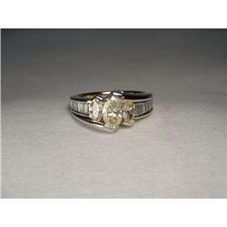 14K WG Marquise Yellow Diamond Engagement Ring #2137989