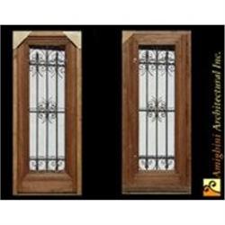 Salvage Single entry door , wrought iron #2138007